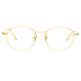 Mayne Oval Optical A Frame in Yellow Gold