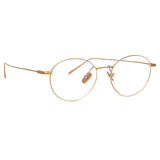 Mayne Oval Optical A Frame in Rose Gold