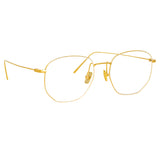 Rohe Angular Optical Frame in Yellow Gold