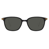 Coffey Rectangular Sunglasses in Black