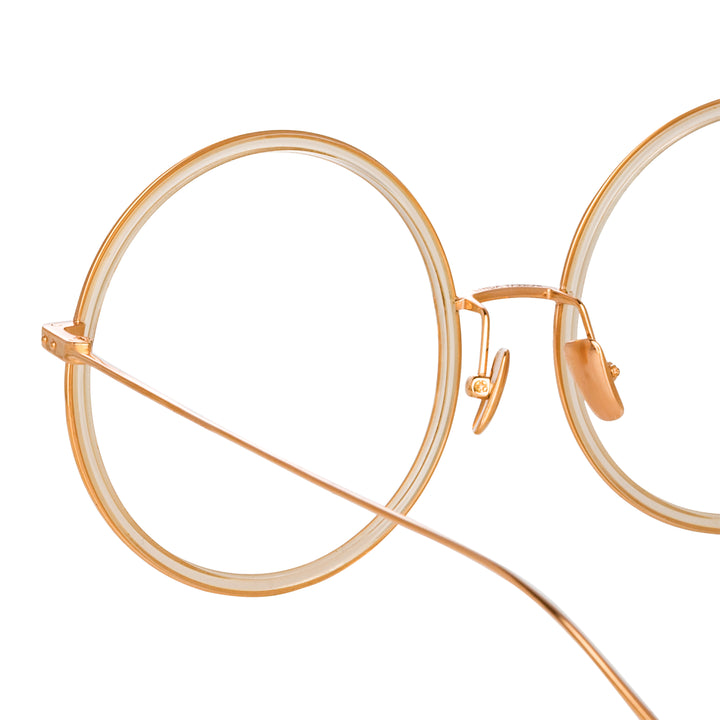 Rose gold hotsell circle sunglasses