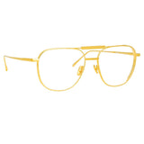 Wilder Aviator Optical Frame in Yellow Gold