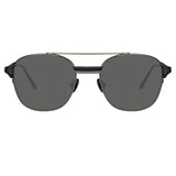 Reed Square Sunglasses in Nickel