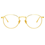 Bronson Oval Optical Frame in Yellow Gold