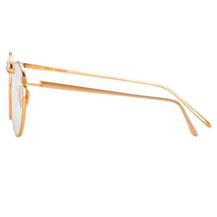 Bronson Oval Glasses in Rose Gold frame by LINDA FARROW – LINDA FARROW ...