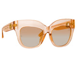 Dunaway Oversized Sunglasses in Peach