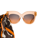 Dunaway Oversized Sunglasses in Orange