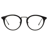 The Cooper | Oval Optical Frame in Black and Nickel (C5)