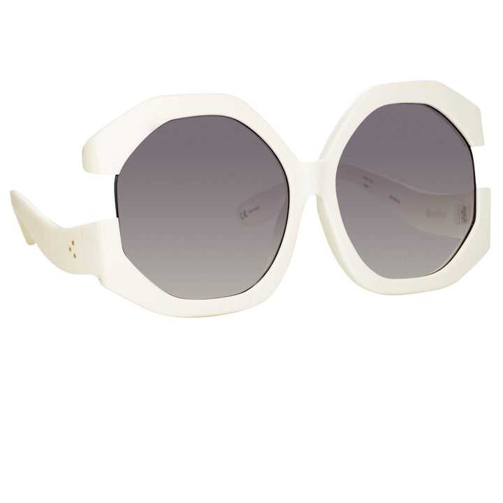 Bardot Oversized Sunglasses in White by LINDA FARROW – LINDA FARROW (INT'L)