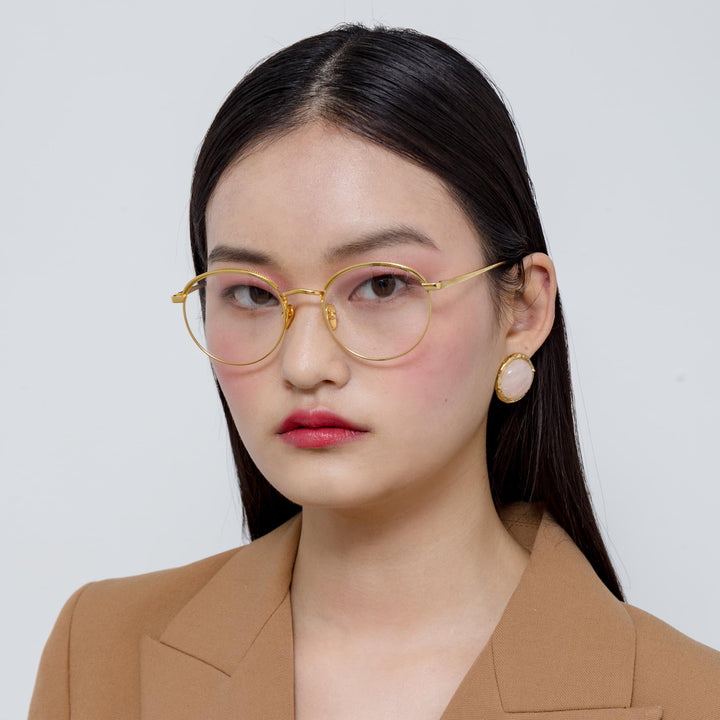 Golden fashion eye glasses