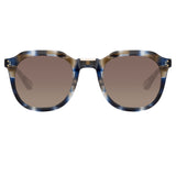 Fletcher Angular Sunglasses in Blue Tortoiseshell