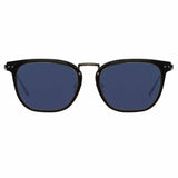 Carson D-Frame Sunglasses in Nickel
