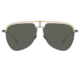 Alma Aviator Sunglasses in Nickel (Men's)
