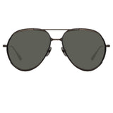 Matisse Aviator Sunglasses in Nickel