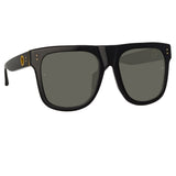 Carolina Flat Top Sunglasses in Black (Men's)