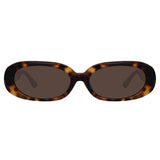 Cara Oval Sunglasses in Tortoiseshell