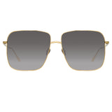 Andoa Squared Sunglasses in Yellow Gold