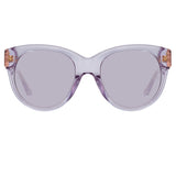 Madi Oversized Sunglasses in Lilac