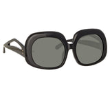 Lea Oversized Sunglasses in Black