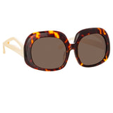 Lea Oversized Sunglasses in Tortoiseshell