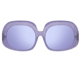 Lea Oversized Sunglasses in Purple