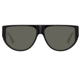 Elodie Flat Top Sunglasses in Black