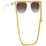 Dakota Flat Top Sunglasses in White