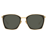 Milo Square Sunglasses in Yellow Gold