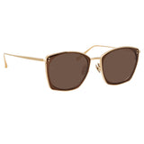 Milo Square Sunglasses in Light Gold