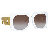 Sierra Oversized Sunglasses in White
