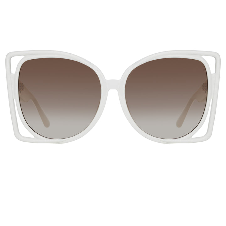 Cat eye clearance white glasses