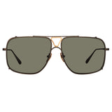 Enzo Aviator Sunglasses in Nickel