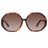 Paloma Hexagon Sunglasses in Tortoiseshell