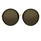 The Kew | Kew Round Sunglasses in Black Frame (C1)