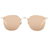 The Simon | Square Sunglasses in Rose Gold Frame (C3)