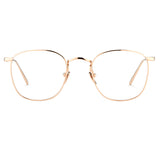 The Simon | Square Optical Frame in Rose Gold (C8)