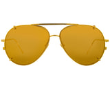 Linda Farrow 666 C1 Aviator Sunglasses