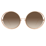 Linda Farrow 680 C6 Round Sunglasses