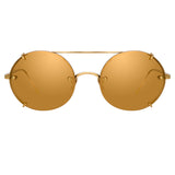 Linda Farrow Grace C1 Oval Sunglasses