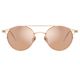 Linda Farrow Ali C3 Oval Sunglasses