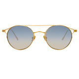 Linda Farrow Ali C7 Oval Sunglasses