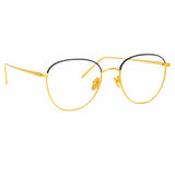 The Raif | Square Optical Frame in Yellow Gold (C24)