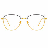The Raif | Square Optical Frame in Yellow Gold (C24)