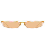 Linda Farrow Issa C8 Rectangular Sunglasses