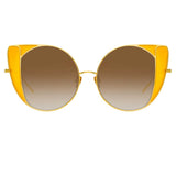 Linda Farrow Austin C3 Cat Eye Sunglasses