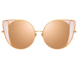 Linda Farrow Austin C6 Cat Eye Sunglasses