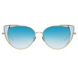 Linda Farrow Des Vouex C7 Cat Eye Sunglasses