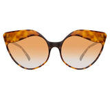 Linda Farrow Ash C4 Cat Eye Sunglasses