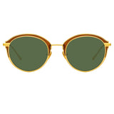 Linda Farrow Stanley C5 Oval Sunglasses