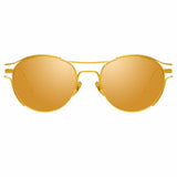 Linda Farrow Cradle C1 Oval Sunglasses